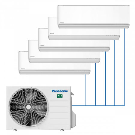 Настенная сплит-система Panasonic Design White Inverter на 5 комнат